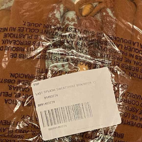 Free People Last Splash Sweatshirt in Maple Syrup Combo! - Picture 5 of 6